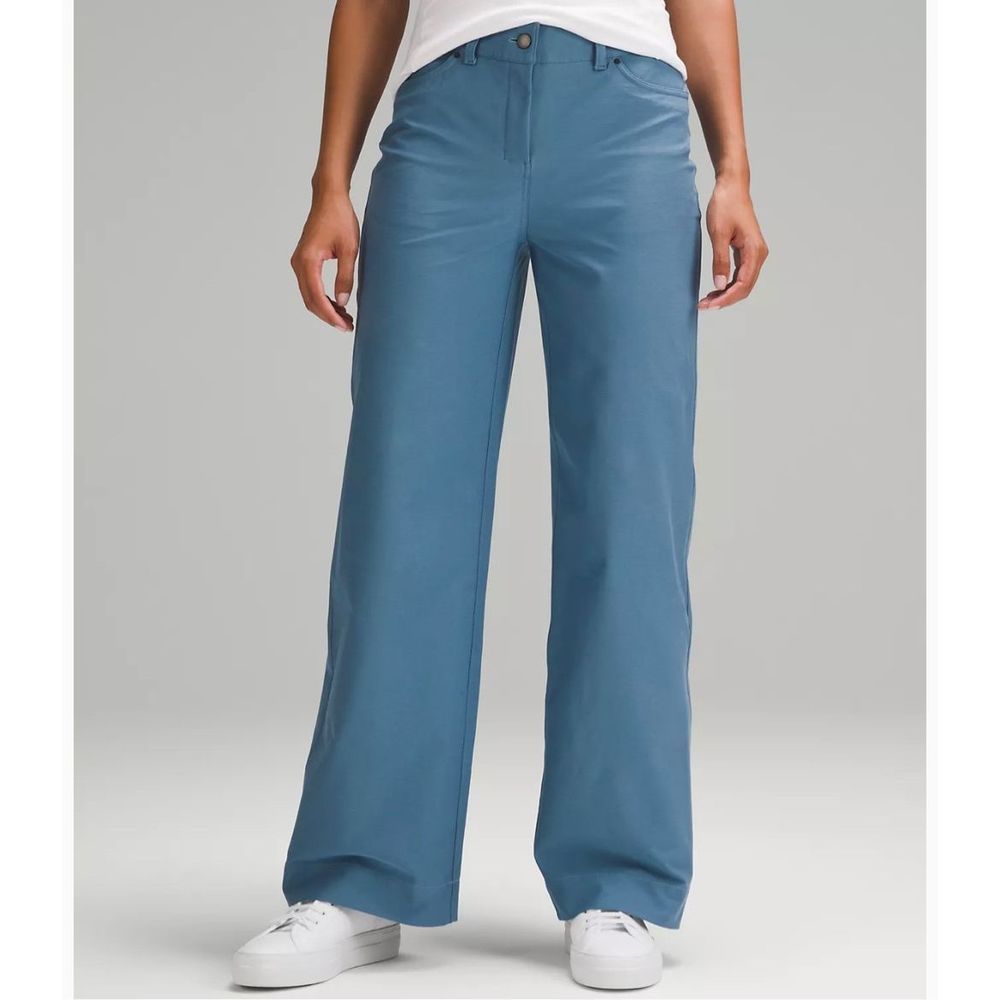 Lululemon City Sleek 5 Pocket High-Rise Wide-Leg Pant Light Utilitech size 28